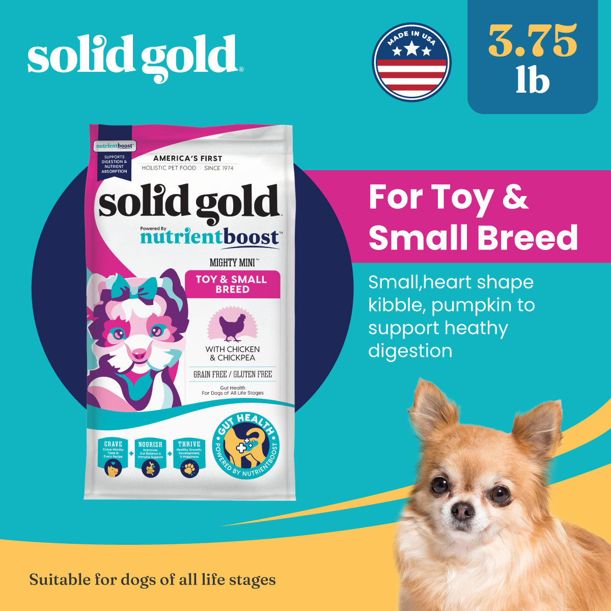 Solid Gold - Nutrient Boost Mighty Mini Chicken