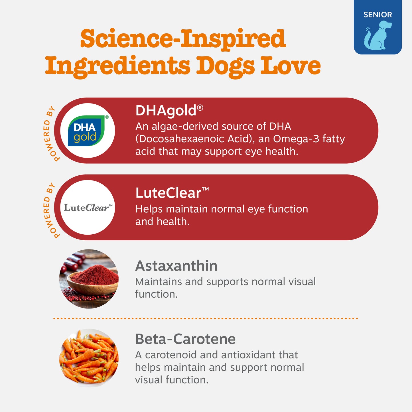 Zesty Paws Senior Advanced Vision Bites (Chicken) for Senior Dogs