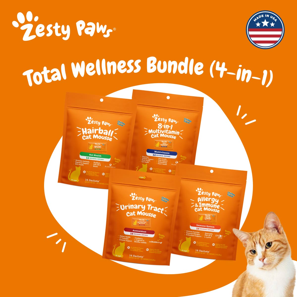 Total Wellness Bundle (4-in-1) Cat Mousse