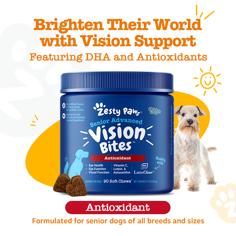 Zesty Paws Senior Longevity Bundle (Senior Adv. Vision/Senior Adv. 11-in-1 Multivitamin Chicken/Beef)
