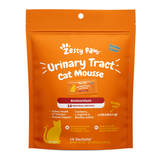 Zesty Paws Cat Mousse Urinary Tract, Chicken, 14ct Pouch
