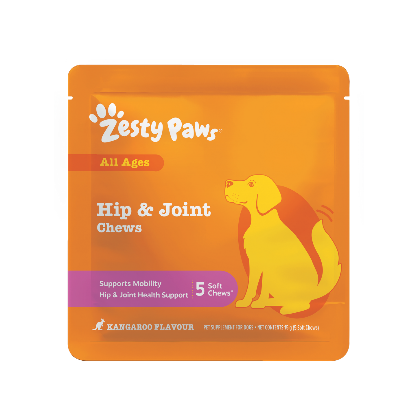 Zesty Paws Advanced Chews Sample Sachet, Dog Supplement 5ct