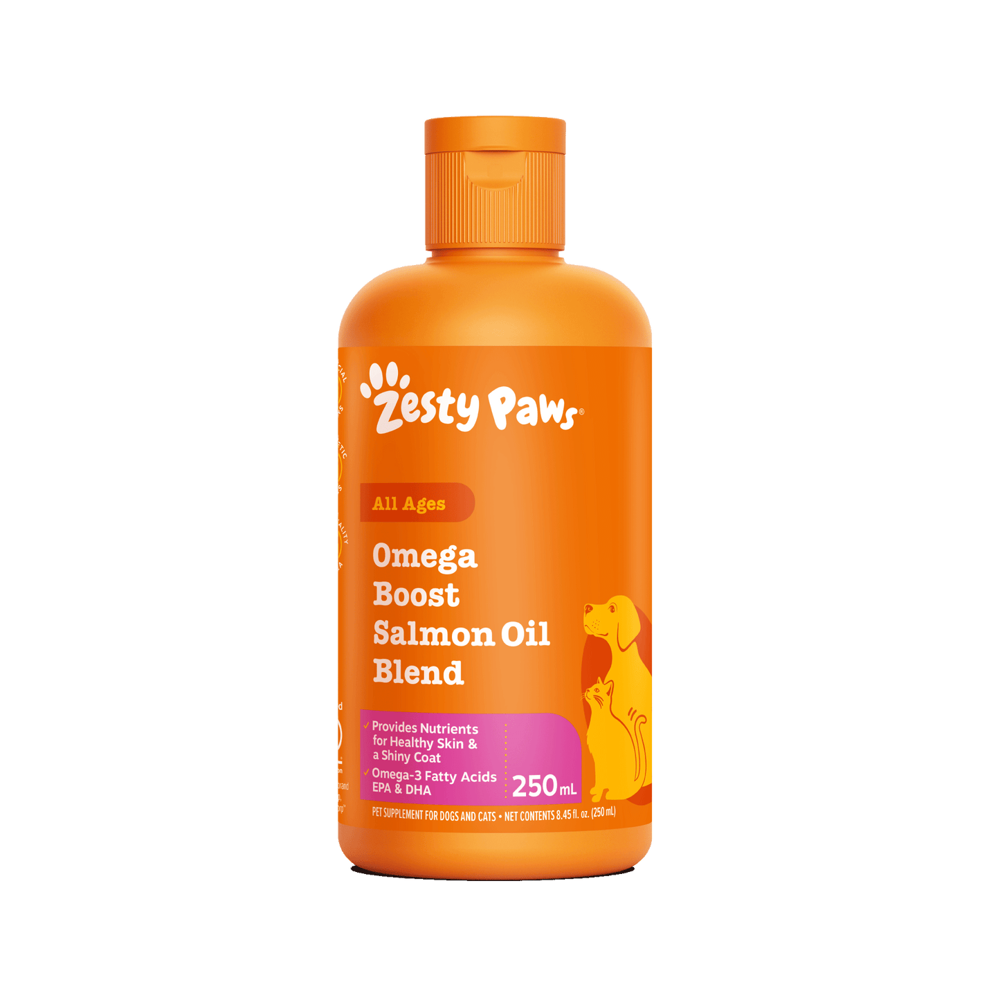 Zesty Paws Omega Boost Salmon Oil Blend 250ML (3× more Salmon Oil)