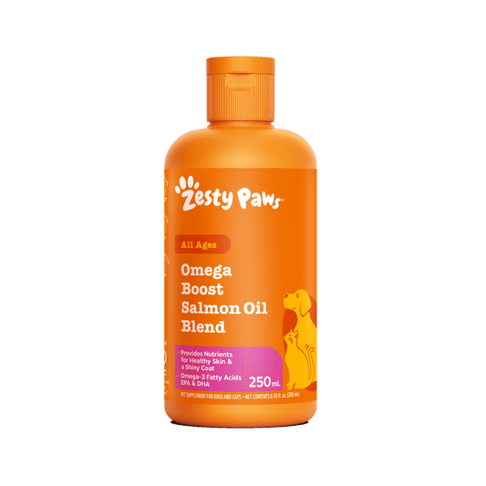 Zesty Paws Omega Boost Salmon Oil Blend 250ML (3× more Salmon Oil)