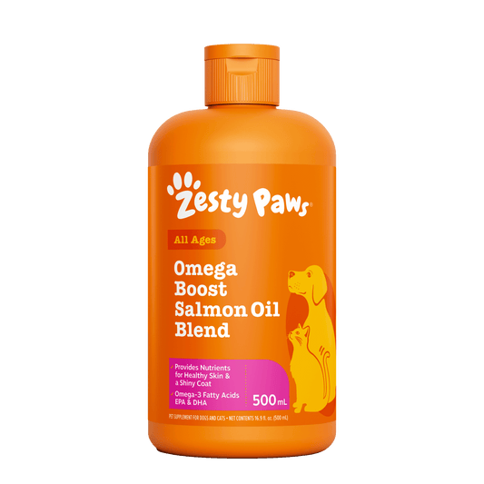 Zesty Paws Omega Boost Salmon Oil Blend 500ML (3× more Salmon Oil)