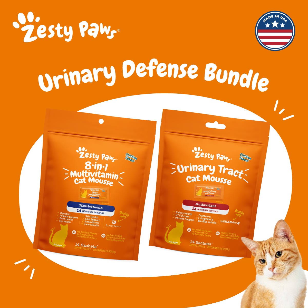 Urinary Defense Bundle Cat Mousse Supplement