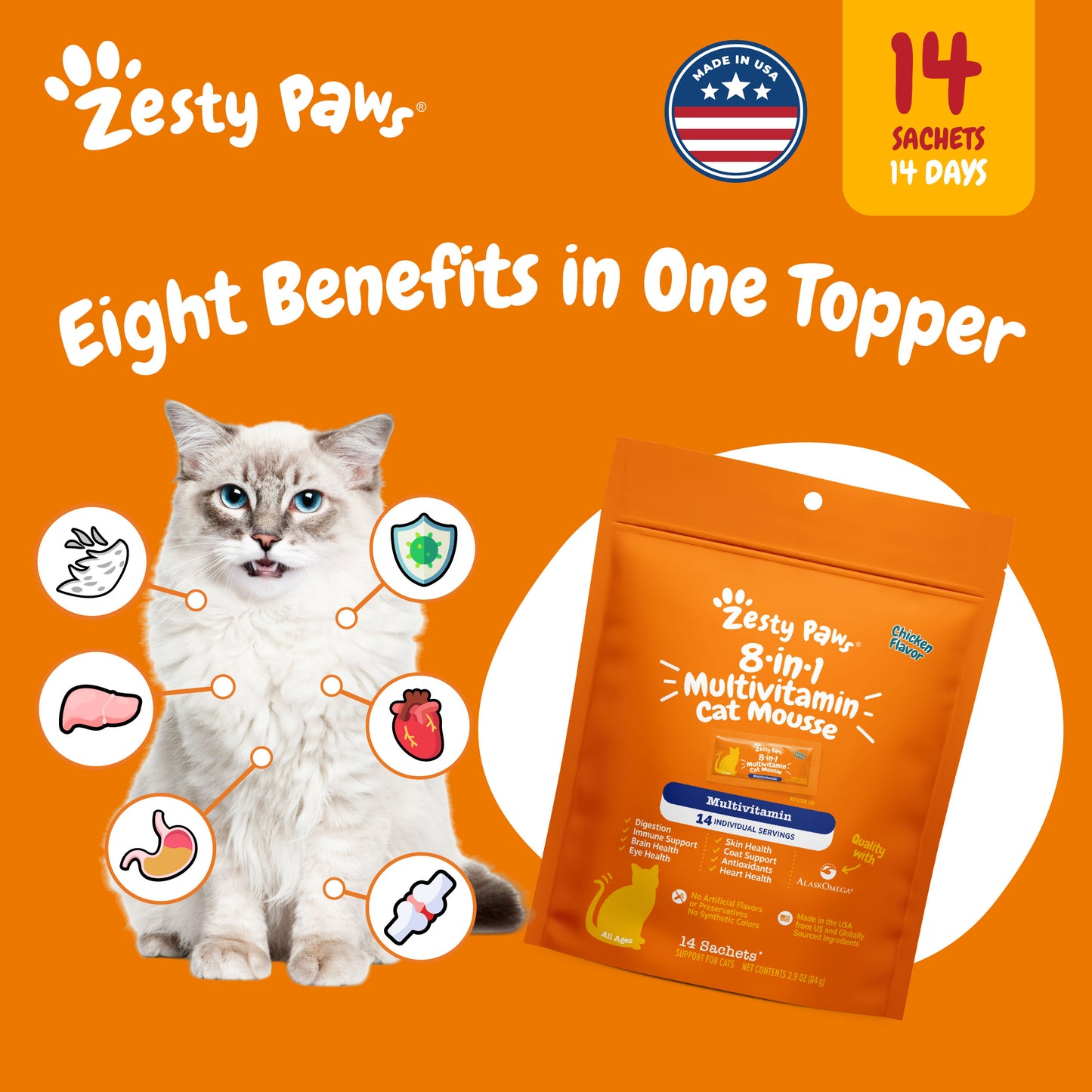 Purr-fect Health Bundle Cat Mousse Supplement (8-in-1 Multivitamin & Hairball)