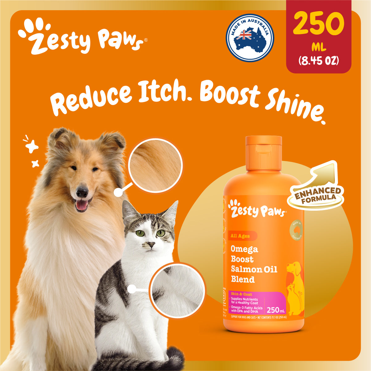 Omega Boost Salmon Oil Blend 250ML (3× more Salmon Oil)