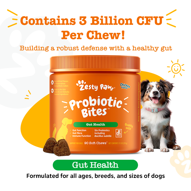 Zesty Paws Inside-out Bundle (Skin & Coat, Urinary Tract & Probiotic Bites 90ct)