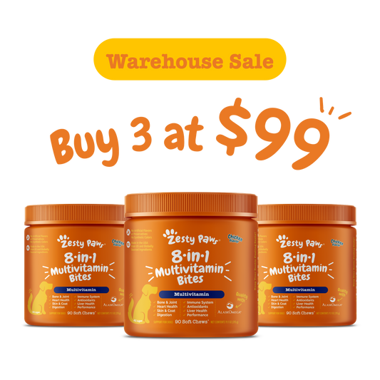 [Warehouse Sale] Zesty Paws Dog Bites (Buy 3 @ $99)