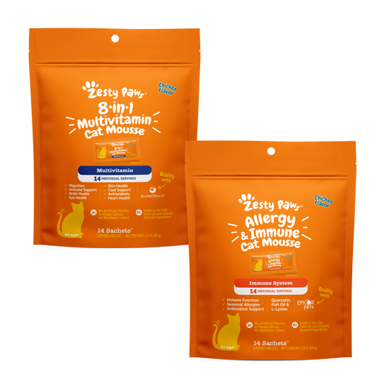 Wellness Immune Care Bundle Cat Mousse Supplement (8-in-1 Multivitamin & Allergy Immune)